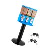 Candy Vending Machine, Triple Compartment Candy Vending Machine with Stand, Gumball & Candies Vendings Machines with Built-In Cash Box, Detachable