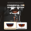 Semi-Automatic Coffee Maker with 2850W Coffee Bean Grinder, 20Bar Espresso Machine, ULKA High-Pressure Pump, Vintage Pressure Gauge