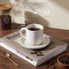 13OZ Coffee Mugs Set of 4, Stoneware Coffee Cups, Ceramic Latte Mug for Man, Woman, Dad, Mom, Modern Tea Mugs for Latte/Cappuccino/Cocoa/Milk