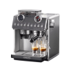 Semi-Automatic Coffee Maker with 2850W Coffee Bean Grinder, 20Bar Espresso Machine, ULKA High-Pressure Pump, Vintage Pressure Gauge