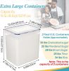 9.5L 2 Pack Extra Large Flour Sugar Storage Containers for 25lbs flour, Airtight Kitchen Pantry Organization Canisters with Lids for Bulk food, Rice