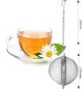 2pcs Stainless Steel Mesh Tea Ball 2.7 inches Tea Strainers Teas Infuser Strainer Filters for Teas