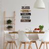 Kitchen Wall Decor Bless the Food Before Us Dining Room Wall Decor - Farmhouse Wall Art For Kitchen Dining Room- Wooden Rustic 5pcs Roped Sign 12x18 I