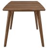 Natural Walnut Rectangular Dining Table