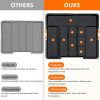 Large Utensil Drawer Organizer Expandable Silverware Organizer for Kitchen Drawer Adjustable Cooking Utensil Holder Cutlery Flatware Tray Spatula Tool