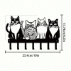 CIFbuy Vintage Cat Metal Wall Hooks Entryway Towel Key Holder Cute Farmhouse Home Decor Gift (TikTok, temu pick-up service)