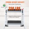 Step Ladder 2-Step 330lbs Capacity, Ergonomic Folding Steel Step Stool with Wide Anti-Slip Pedal, Sturdy Step Stool for Adults Toddlers