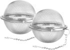 2pcs Stainless Steel Mesh Tea Ball 2.7 inches Tea Strainers Teas Infuser Strainer Filters for Teas