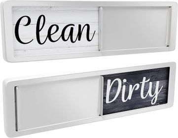 Dishwasher Magnet Clean Dirty Sign, Clean Dirty Magnet for Dishwasher, Rustic Farmhouse Kitchen Decor, Magnetic Dish Washer Sign Indicator
