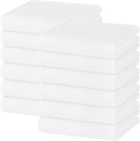 100% Cotton Waffle Weave Kitchen Dish Towels (Color: White)