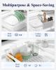 Dish Drying Rack for Kitchen Counter, Stainless Steel Sink Organization and Storage Essentials with Cutlery Holder, Home and Appartment Decor